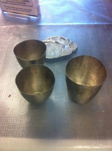 A picture of Platinum Crucibles, we buy platinum.