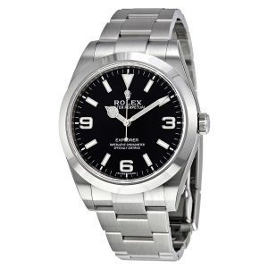 Rolex Explorer Black Dial Stainless Steel Oyster Bracelet Automatic Men's Watch